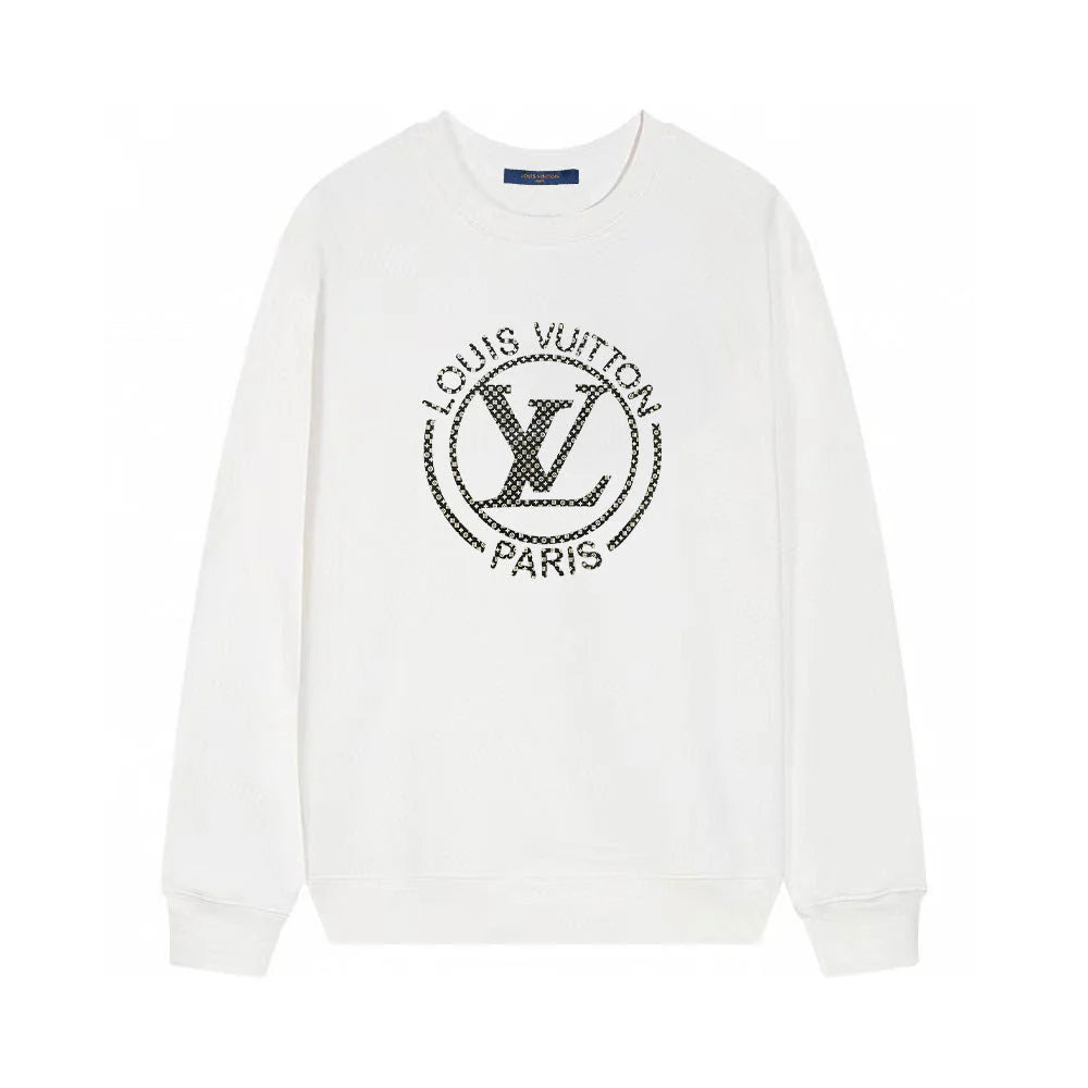 L's Circle Logo Sweatshirt (White）
