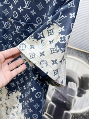 L's Home Leisure Cow Pattern Gradient Shirt
