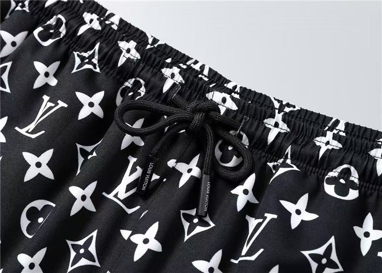 L's breathable and comfortable classic black shirt set