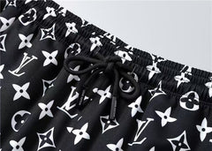 L's breathable and comfortable classic black shirt set