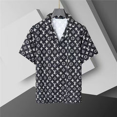 L's breathable and comfortable classic black shirt set