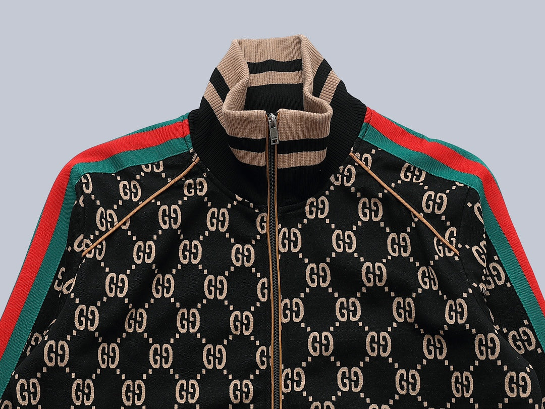 G's Floral print patchwork jacket and pants