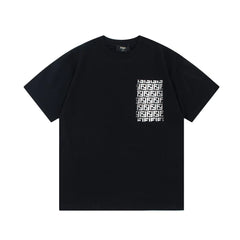 F's Double FF Letter Pocket Print T Shirt