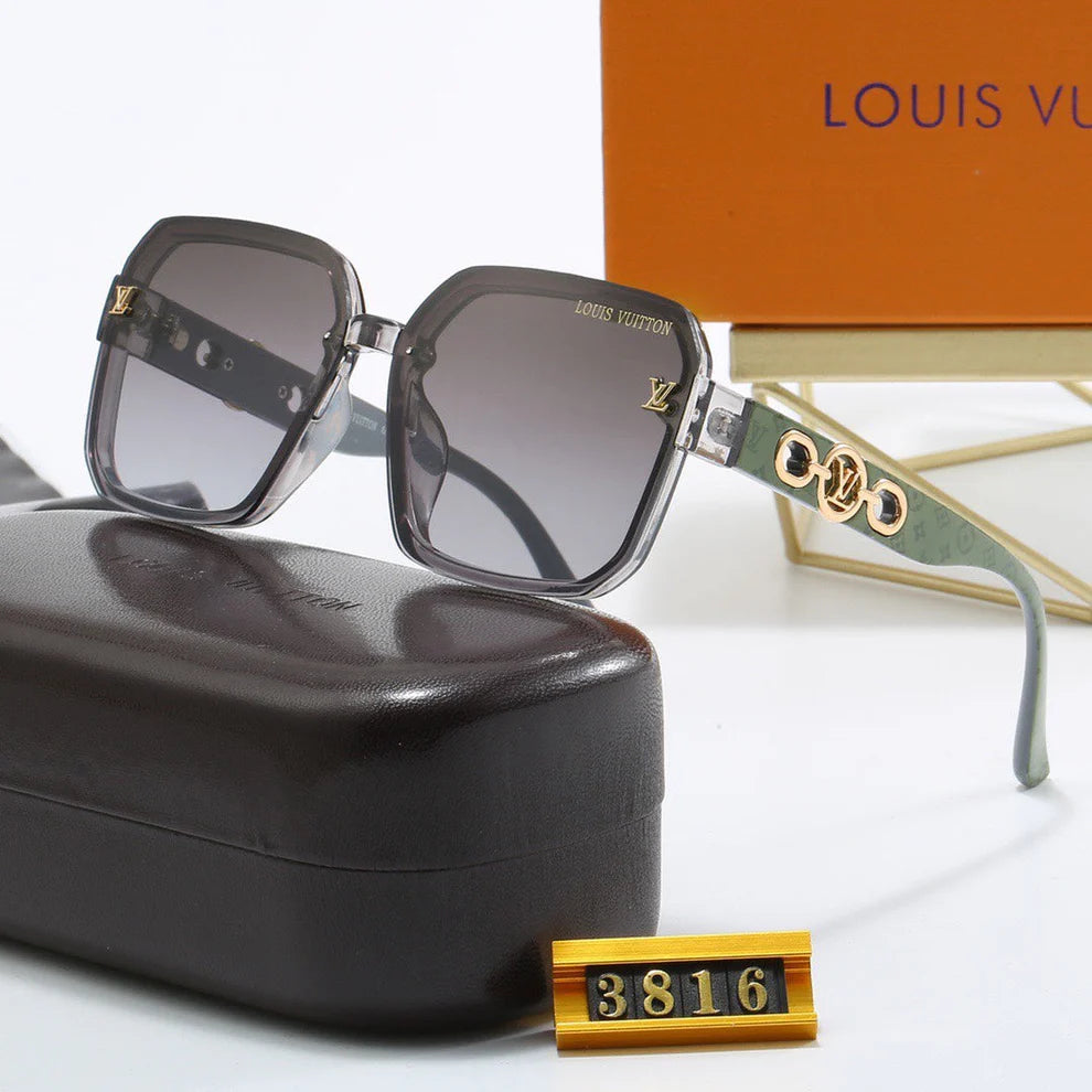 Large Frame Retro Sunglasses 3816