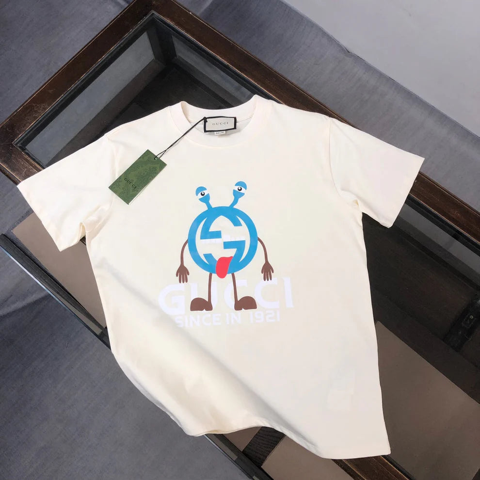 G's Funny Cartoon Characters Print T Shirt