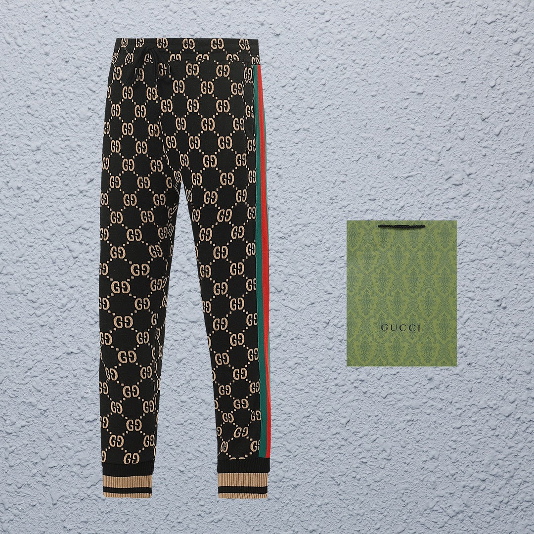 G's Floral print patchwork jacket and pants