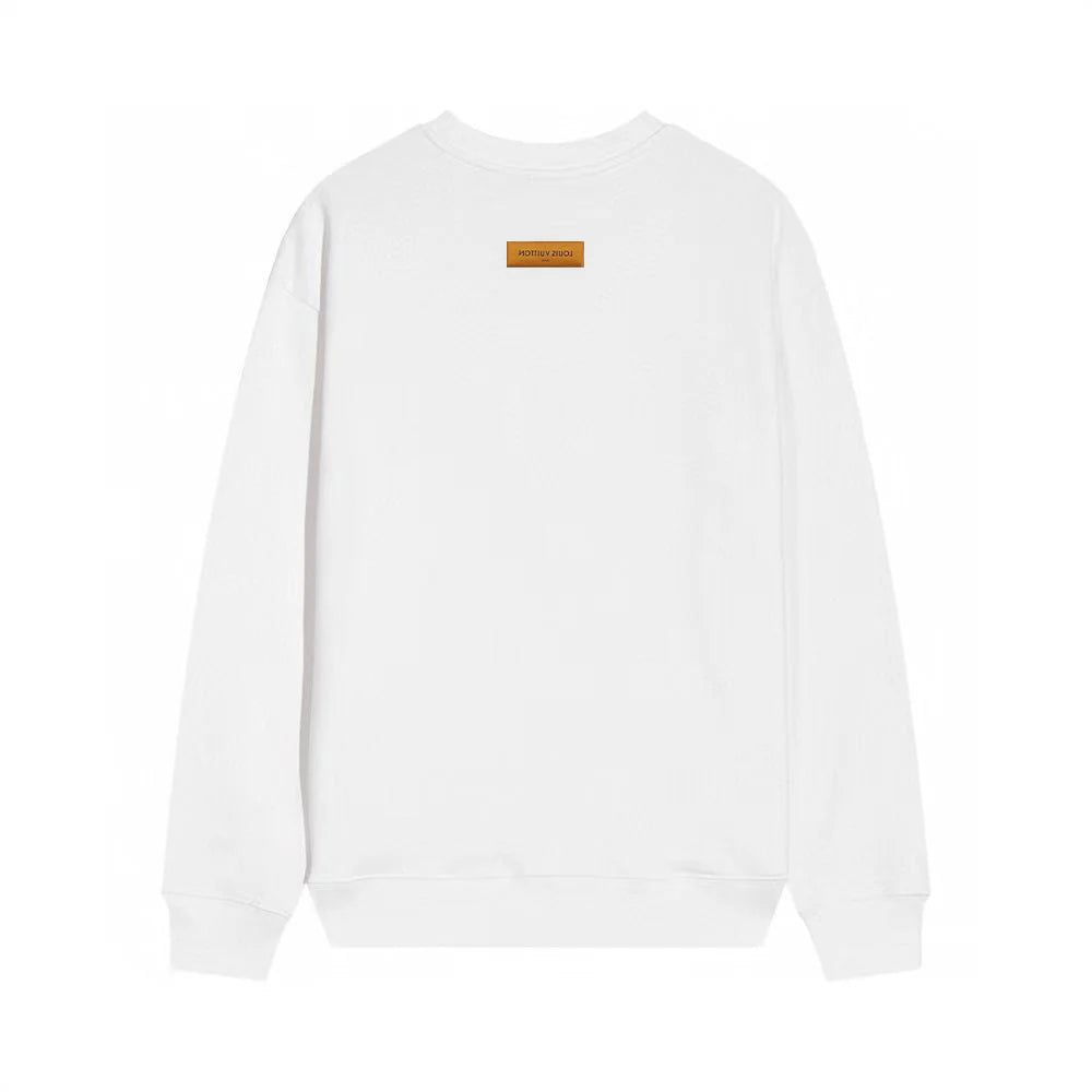 L's Circle Logo Sweatshirt (White）
