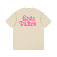 L's official website sync flower pattern T-shirt