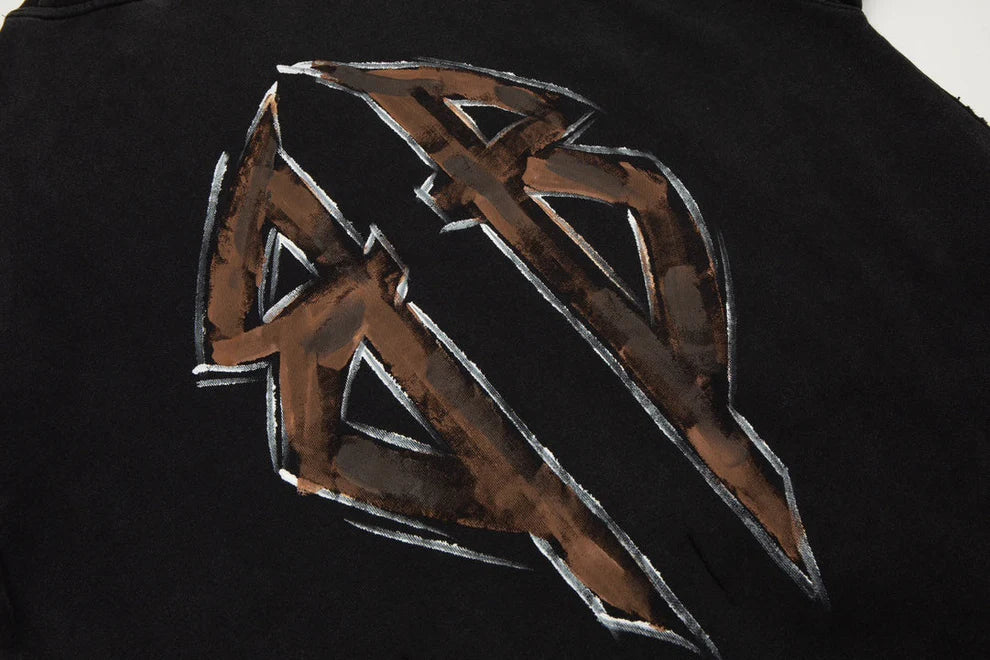 B's logo Before And After Sweatshirt