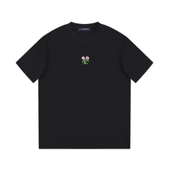 L's official website sync flower pattern T-shirt