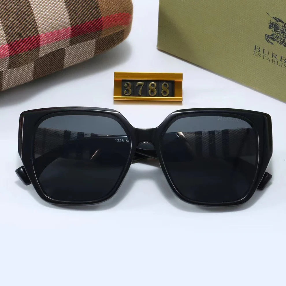 Classic Checkered Frame Sunglasses 3788