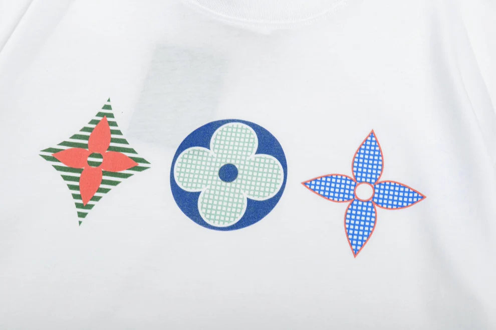 L's Three Jacquards Print T-shirt