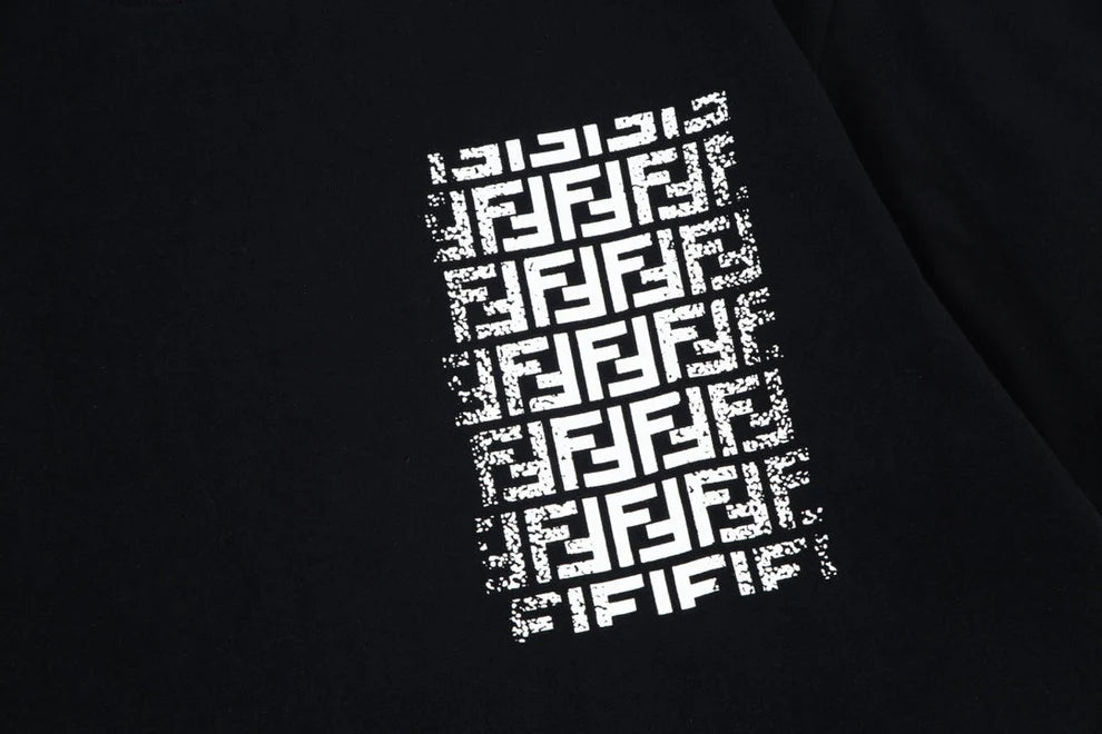 F's Double FF Letter Pocket Print T Shirt