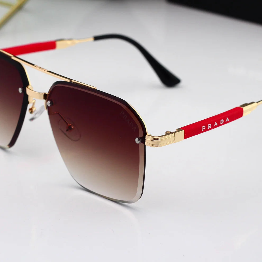 Gold Thin Frame Sunglasses  H0858