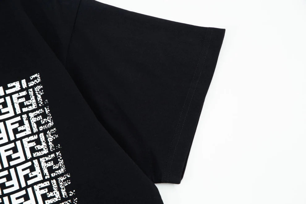 F's Double FF Letter Pocket Print T Shirt