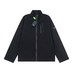 P's Zipper pocket metal triangle label jacket