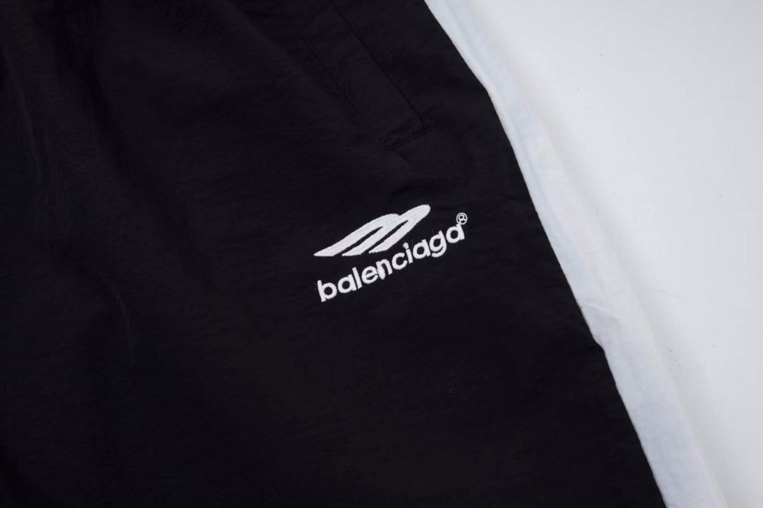 B's Nylon feature breathable fabric Latitude and longitude three-line blended pants