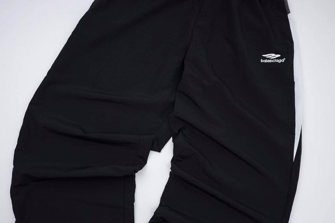 B's Nylon feature breathable fabric Latitude and longitude three-line blended pants