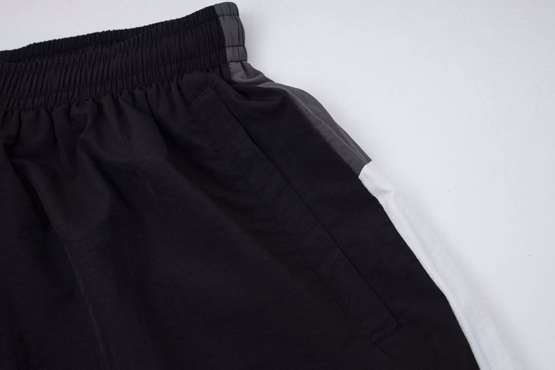 B's Nylon feature breathable fabric Latitude and longitude three-line blended pants