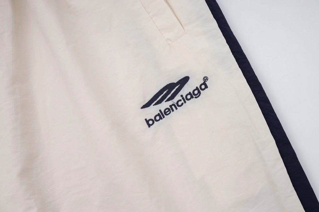 B's Nylon feature breathable fabric Latitude and longitude three-line blended pants