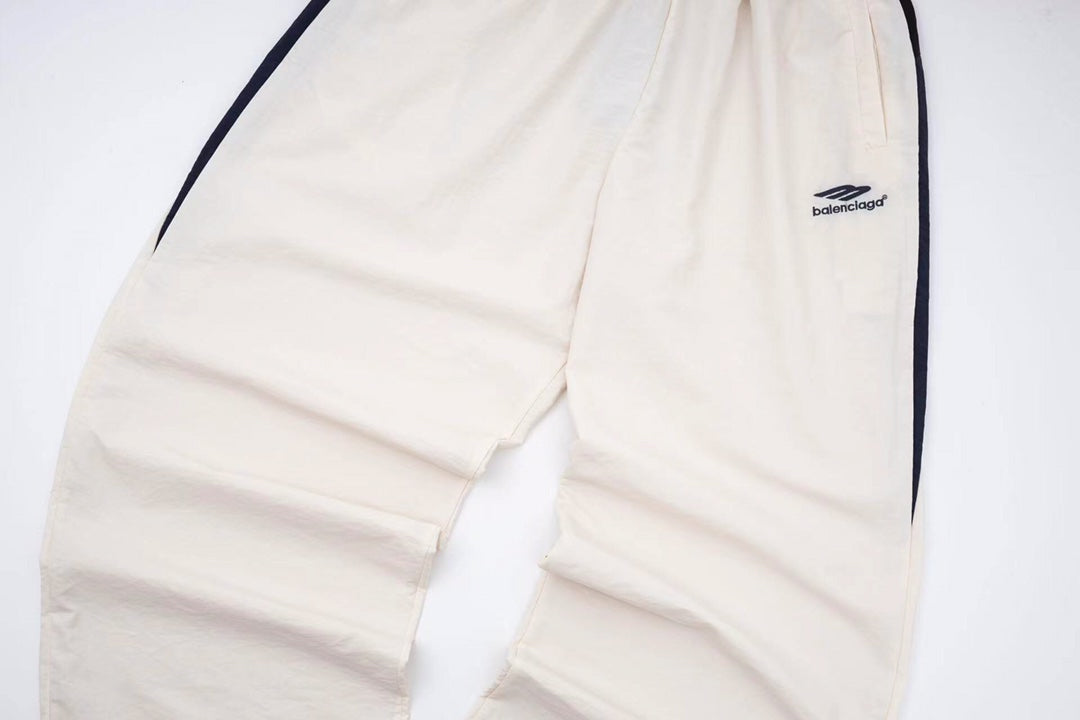 B's Nylon feature breathable fabric Latitude and longitude three-line blended pants