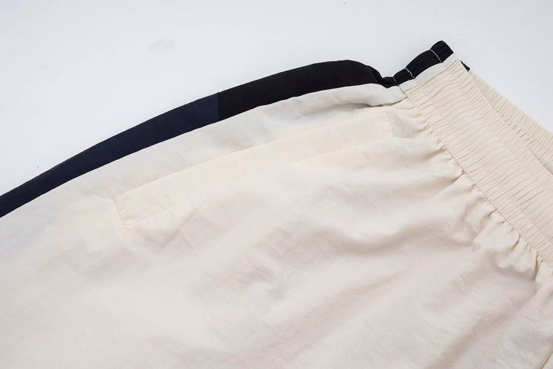 B's Nylon feature breathable fabric Latitude and longitude three-line blended pants