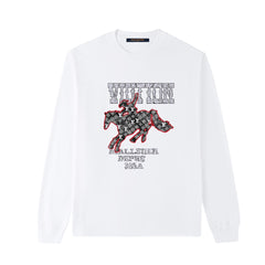 L's Rider and horse logo printed sweatshirt