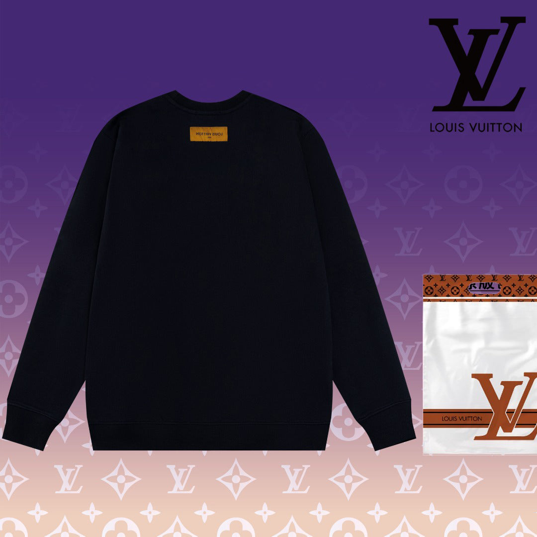 Printed logo tri-color swaetshirt