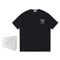 G's Front and back embroidered alphabet T-shirt