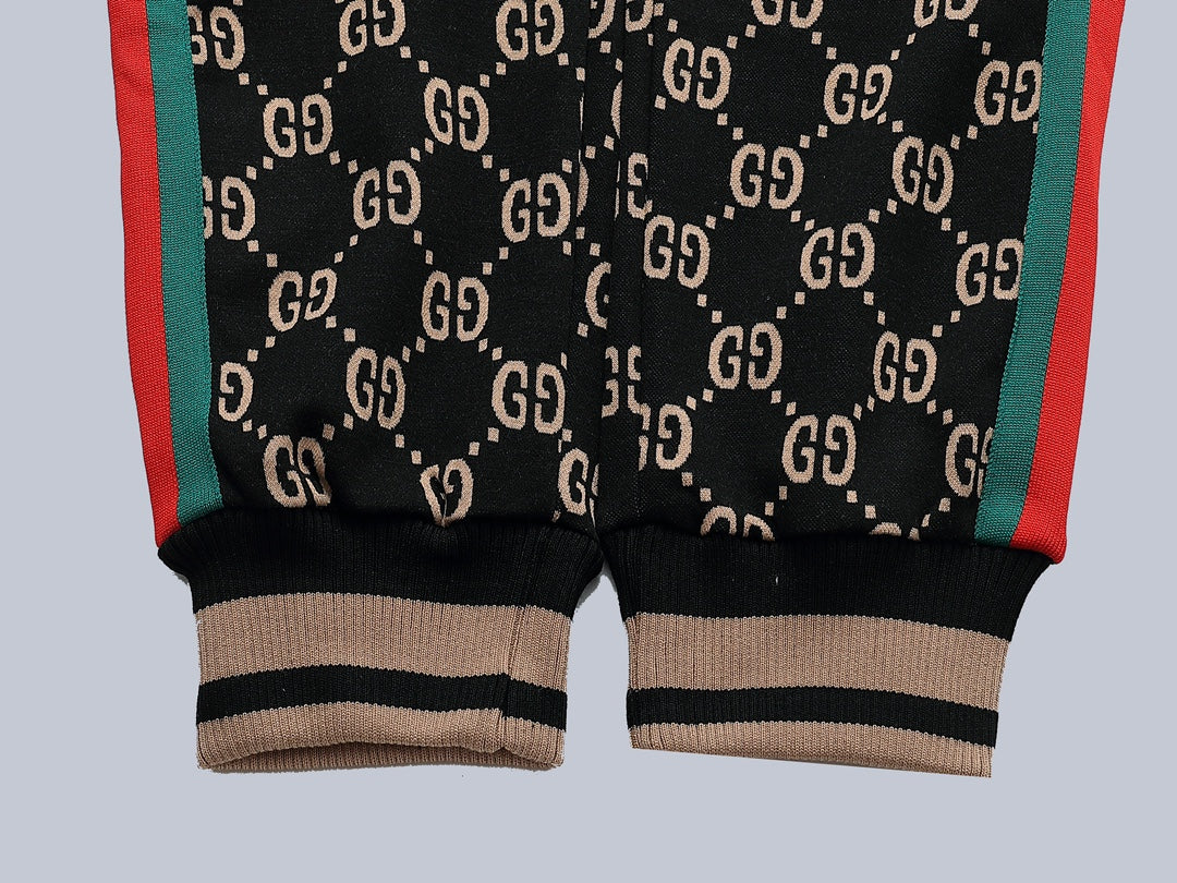 G's Floral print patchwork jacket and pants