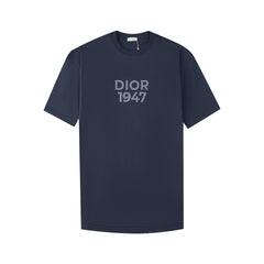D's "1947" 2024 new high-end casual printed T-shirt