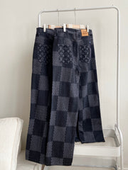 L's Grid Like Stripes Pants