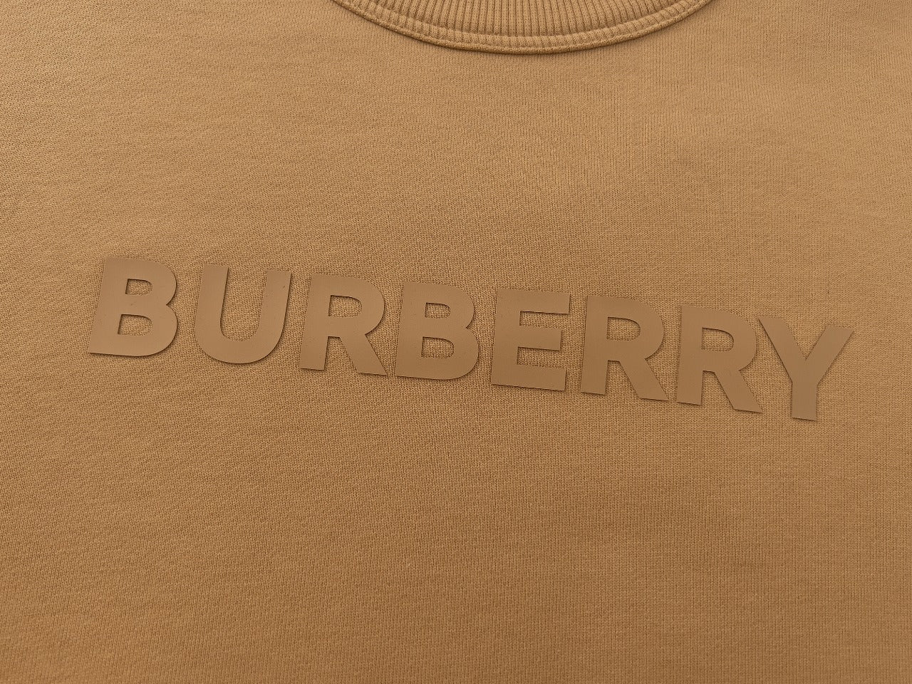 B's Solid Color Leather Sweatshirt