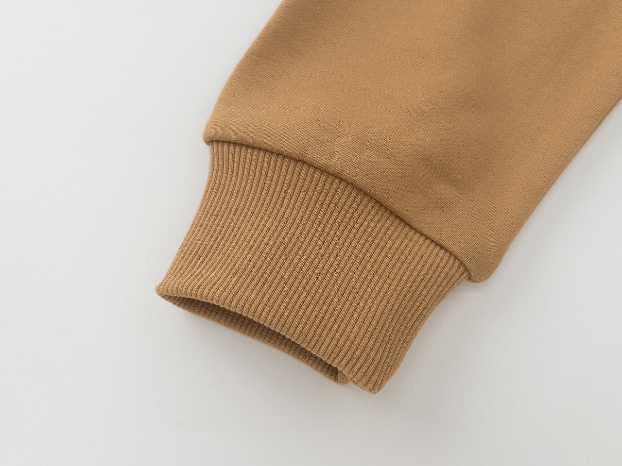 B's Solid Color Leather Sweatshirt