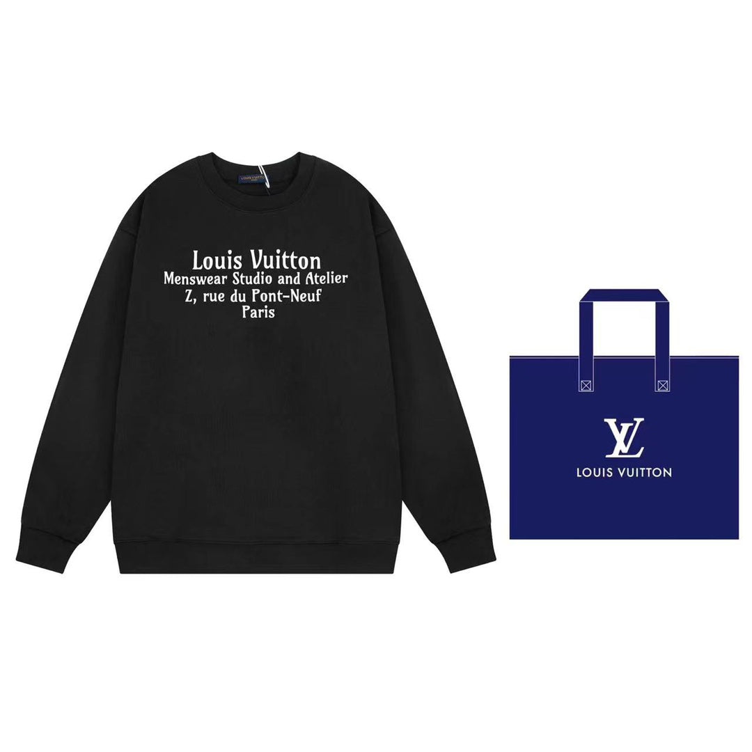 L's Alphabet Print Sweatshirt (Black)
