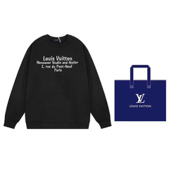 L's Alphabet Print Sweatshirt (Black)