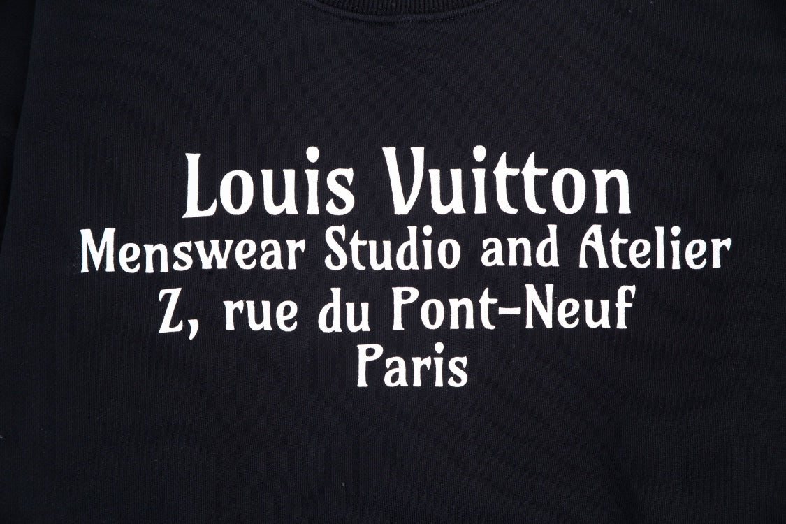 L's Alphabet Print Sweatshirt (Black)