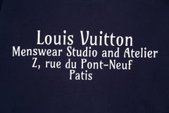 L's Alphabet Print Sweatshirt (Blue）