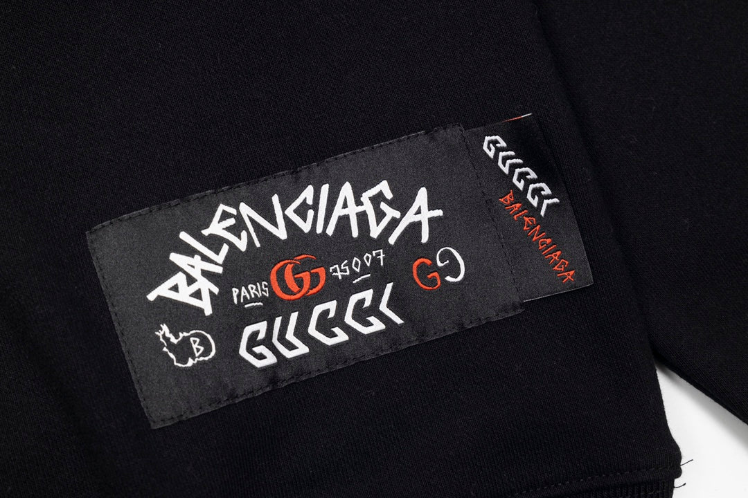 Joint Embroidered Print Sweatshirt
