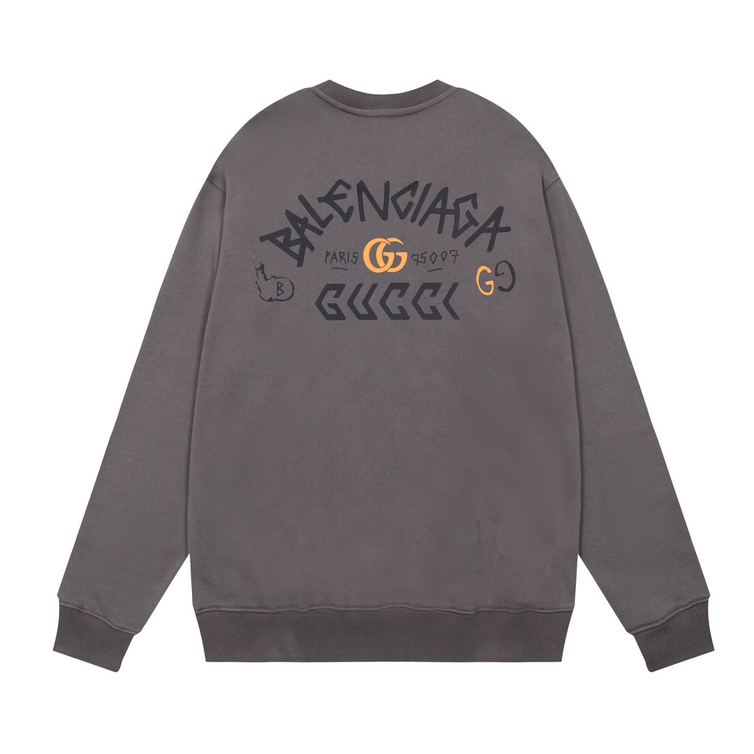 Joint Embroidered Print Sweatshirt