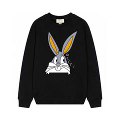 G's Bunny Cartton Rabbit Head Print Sweatshirt
