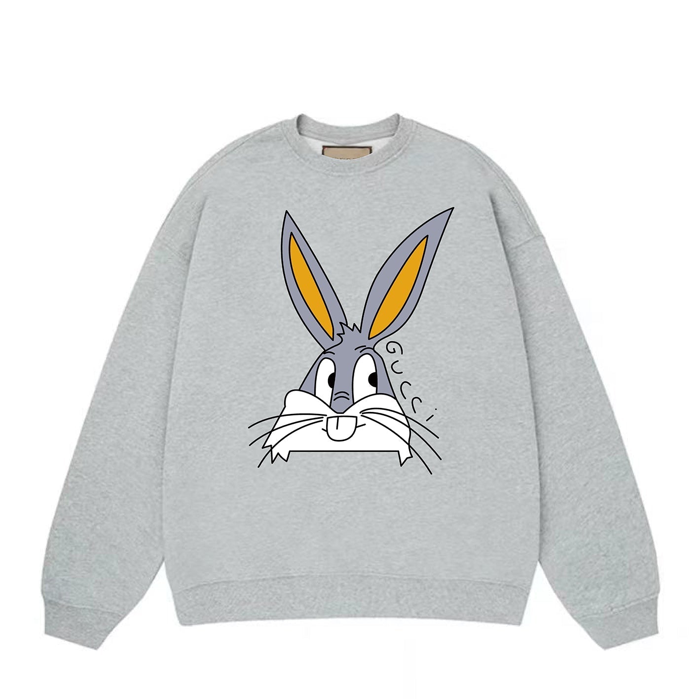 G's Bunny Cartton Rabbit Head Print Sweatshirt