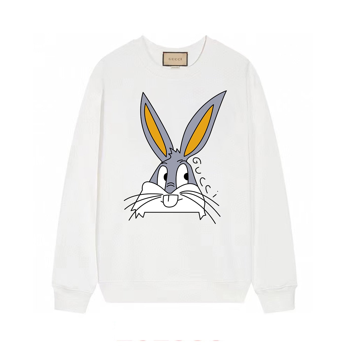 G's Bunny Cartton Rabbit Head Print Sweatshirt