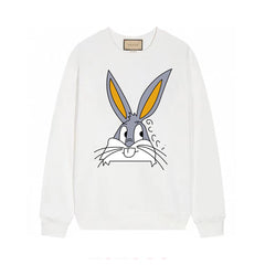 G's Bunny Cartton Rabbit Head Print Sweatshirt